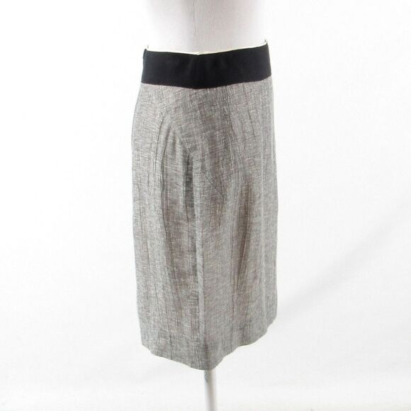 J. Crew gray pencil skirt 2 - Picture 5 of 8